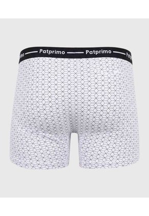 Boxer X1 Para Hombre Filete Medio Color Blanco Marca Patprimo #44000554