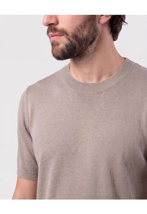 Camiseta Tejida Unicolor Para Hombre Verde Patprimo