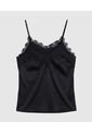 Top  Para Mujer Cuello V Color Negro Marca Patprimo #30220111 de Patprimo