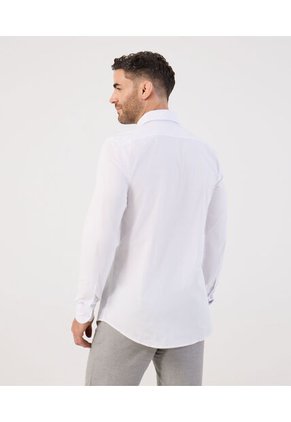 Camisa  Para Hombre Manga Larga Sin Bolsillo Cuello I Color Blanco Marca Patprimo #44017342