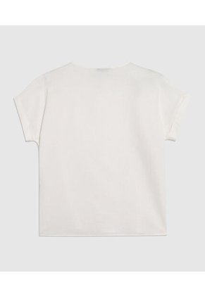 Blusa  Para Mujer Manga Corta Color Blanco Marca Patprimo #30127809