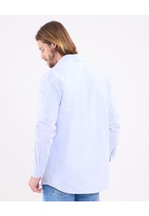 Camisa Para Hombre Manga Corta Con Bolsillo Cuello Casual M Color Azul Marca Patprimo #44013140