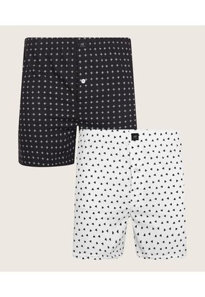 Boxer X2 Para Hombre Bragueta Amplio Color Negro Marca Patprimo #44000326