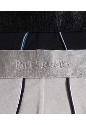 Boxer X2 Para Hombre Filete Medio Color Negro Marca Patprimo #44000527