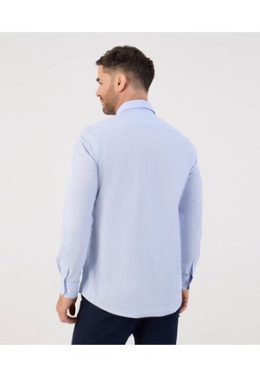 Camisa  Para Hombre Manga Larga Con Bolsillo Cuello I Color Azul Marca Patprimo #44017340