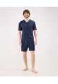 Pijama  Para Hombre M/C P/C Color Azul Marca Patprimo #44040202 de Patprimo