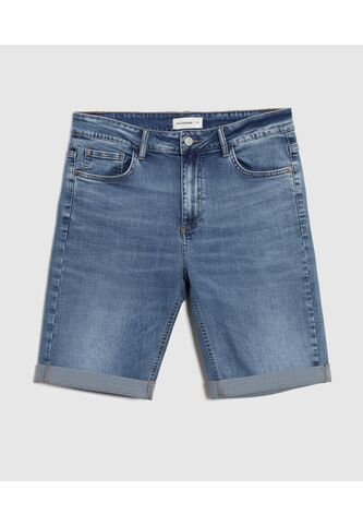 Bermuda  Para Mujer Regular Largo Color Azul Marca Patprimo #30100395 Patprimo