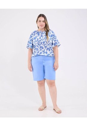 Blusa Para Mujer Manga Corta Color Azul Marca Patprimo #14121382