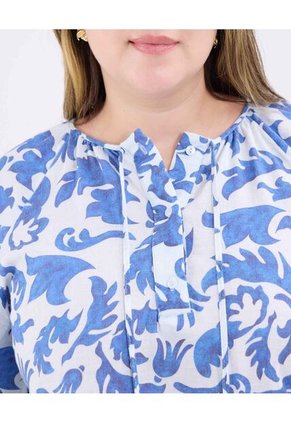 Blusa Para Mujer Manga Corta Color Azul Marca Patprimo #14121382