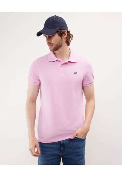 Polo Para Hombre Cuello Tejido Sin Bolsillo Color Rosado Marca Patprimo #44112316