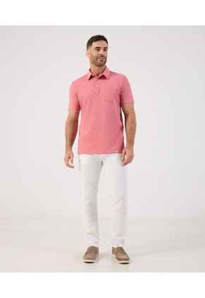 Polo  Para Hombre Cuello Maquina Con Bolsillo Color Rosa Marca Patprimo #44117246