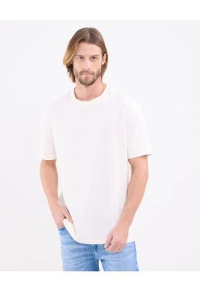 Camiseta Para Hombre Manga Corta Cuello Redondo Color Beige Marca Patprimo #44090940