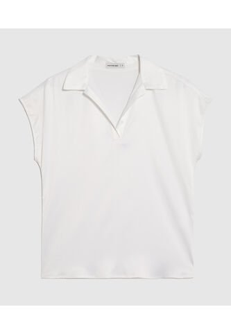 Blusa  Para Mujer Manga Corta Color Blanco Marca Patprimo #30129428 Patprimo