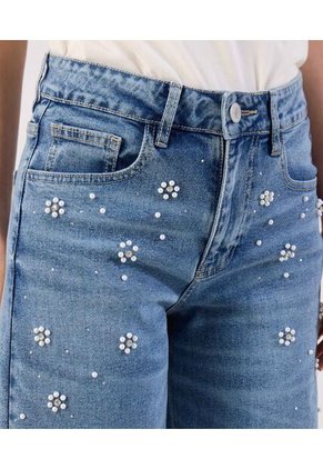 Jean  Para Mujer Wide-Leg Color Azul Marca Patprimo #30160508