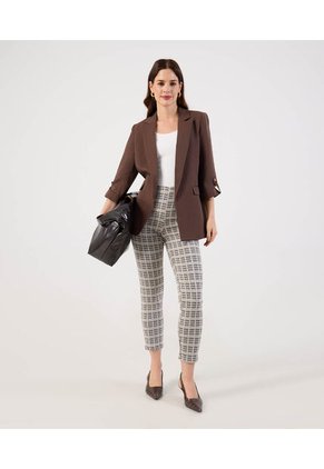 Camiseta  Para Mujer Manga 3/4 Cuello Redondo Color Blanco Marca Patprimo #30098478