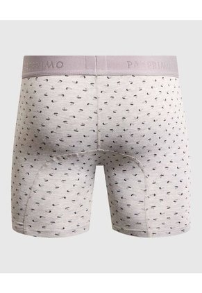 Boxer X1 Para Hombre Fleat Seamer Largo Color Gris Marca Patprimo #44000518