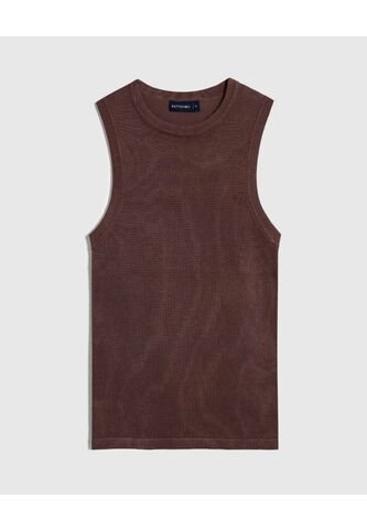 Camiseta  Para Mujer Manga Sisa Cuello Redondo Color Café Marca Patprimo #30093867 Patprimo