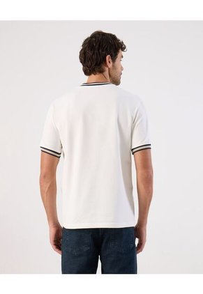 Camiseta  Para Hombre Manga Corta Cuello Redondo Color Blanco Marca Patprimo #44097280