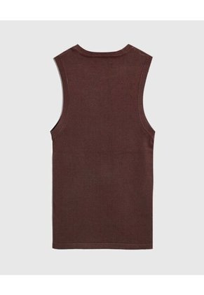 Camiseta  Para Mujer Manga Sisa Cuello Redondo Color Café Marca Patprimo #30093867