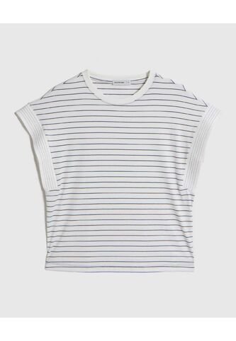 Camiseta  Para Mujer Manga Corta Cuello Redondo Color Blanco Marca Patprimo #30093886 Patprimo