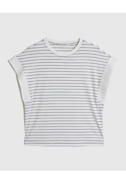 Camiseta  Para Mujer Manga Corta Cuello Redondo Color Blanco Marca Patprimo #30093886