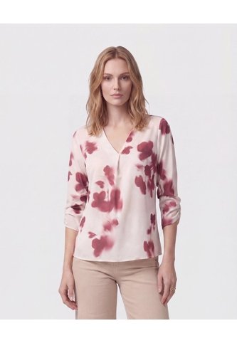 Blusa Manga 3/4 De Cuello Recto Para Mujer  Para Mujer Crema Patprimo Patprimo