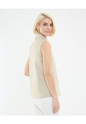 Camisa Para Mujer Manga Sisa Color Café Claro Marca Patprimo #30010668