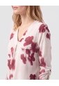 Blusa Manga 3/4 De Cuello Recto Para Mujer  Para Mujer Crema Patprimo de Patprimo