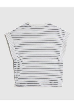 Camiseta  Para Mujer Manga Corta Cuello Redondo Color Blanco Marca Patprimo #30093886