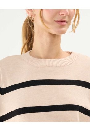 Saco Para Mujer Cuello Redondo Color Beige Marca Patprimo #30330591