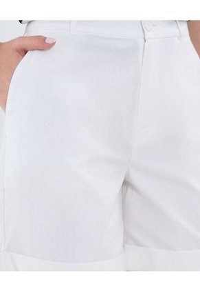 Bermuda Para Mujer Regular Corto Color Blanco Marca Patprimo #30100388