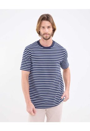 Camiseta Para Hombre Manga Corta Cuello Redondo Color Azul Marca Patprimo #44090945