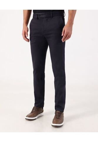 Pantalón Unicolor Slim Fit Con Textura  Para Hombre Azul Patprimo Patprimo