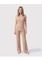 Pantalón De Caída Fluida Mujer  Para Mujer Café Patprimo de Patprimo