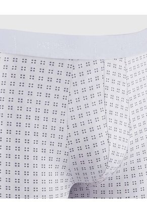 Bóxer Medio Con Estampado  X1 Para Hombre Blanco Patprimo