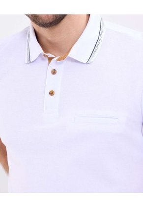 Polo Para Hombre Cuello Tejido Sin Bolsillo Color Blanco Marca Patprimo #44112739