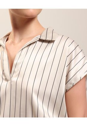 Blusa Manga Corta Estampada   Para Mujer Crudo Patprimo