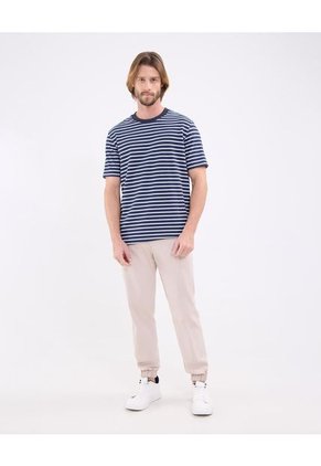 Camiseta Para Hombre Manga Corta Cuello Redondo Color Azul Marca Patprimo #44090945