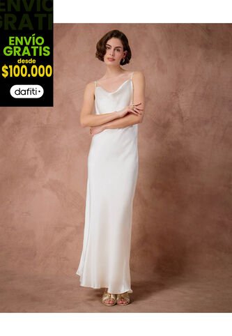 Vestido  Para Mujer M/Sisa Largo Color Blanco Marca Patprimo #30171088 Patprimo