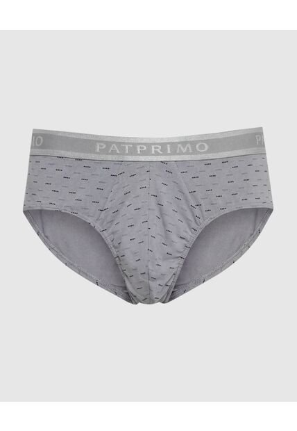 Boxer Slip Con Elástico Contramarcado X1 Para Hombre Gris Patprimo