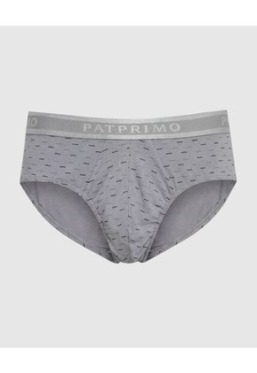 Boxer Slip Con Elástico Contramarcado X1 Para Hombre Gris Patprimo