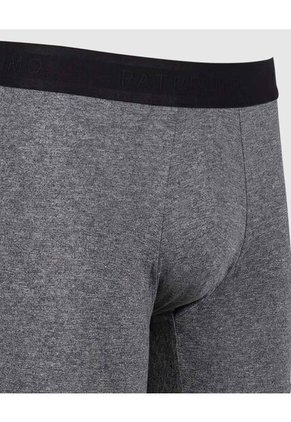 Bóxer Medio Unicolor  X1 Para Hombre Gris Patprimo