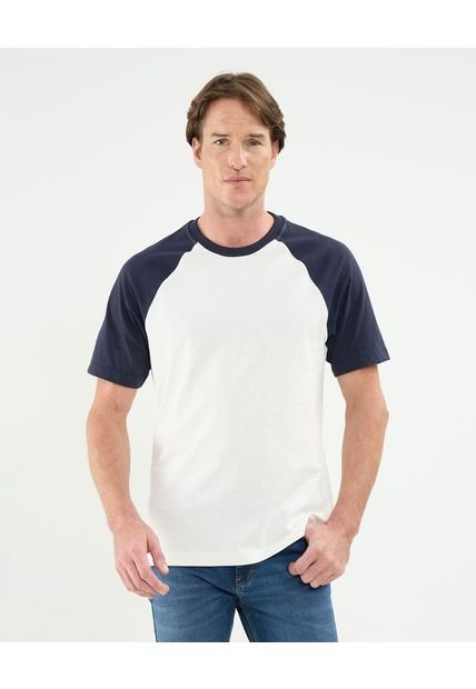 Camiseta Para Hombre Manga Corta Cuello Redondo Color Crema Marca Patprimo #44090926