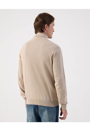 Saco  Para Hombre Cuello Alto O Cuello Tortuga Color Beige Marca Patprimo #44330243