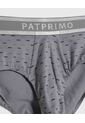 Boxer Slip Con Elástico Contramarcado X1 Para Hombre Gris Patprimo de Patprimo
