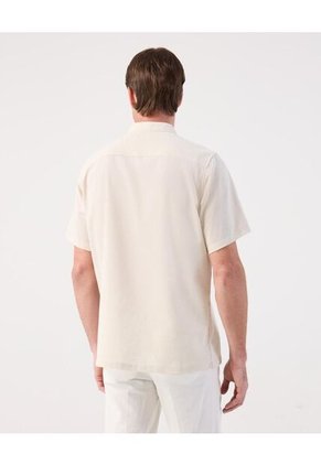 Camisa Guayabera  Para Hombre Manga Corta Sin Bolsillo Color Café Marca Patprimo #44030405