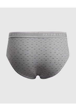 Boxer Slip Con Elástico Contramarcado X1 Para Hombre Gris Patprimo