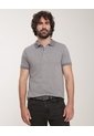 Polo Texturizada  Para Hombre Gris Patprimo de Patprimo