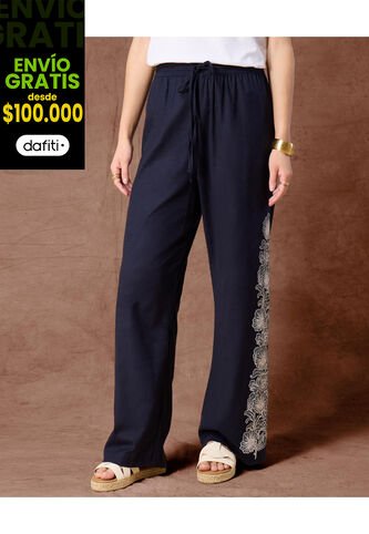 Pantalón  Para Mujer Moda Color Azul Marca Patprimo #30072119 Patprimo