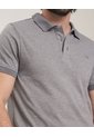Polo Texturizada  Para Hombre Gris Patprimo de Patprimo